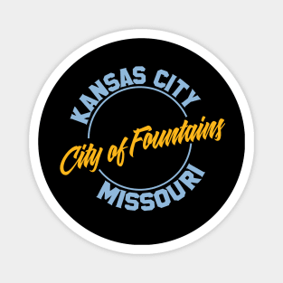 Kansas City - Baby Blue City Of Fountains Magnet